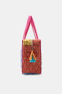 SAC MATELASSÉ IMPRIMÉ PATCHWORK