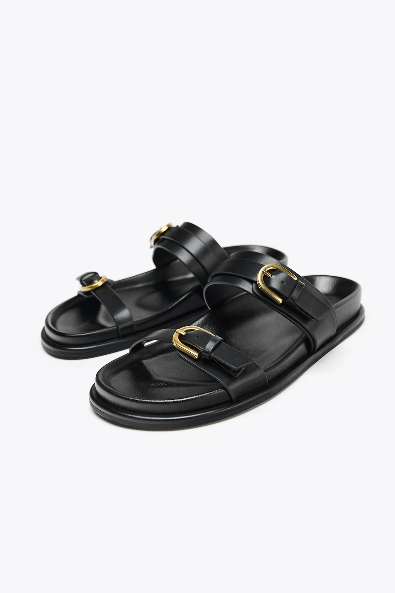 BUCKLED SANDALS