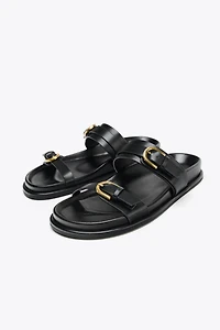 BUCKLED SANDALS