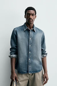 COTTON LYOCELL DENIM OVERSHIRT