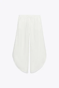 ZW COLLECTION LINEN PANTS WITH VENTS
