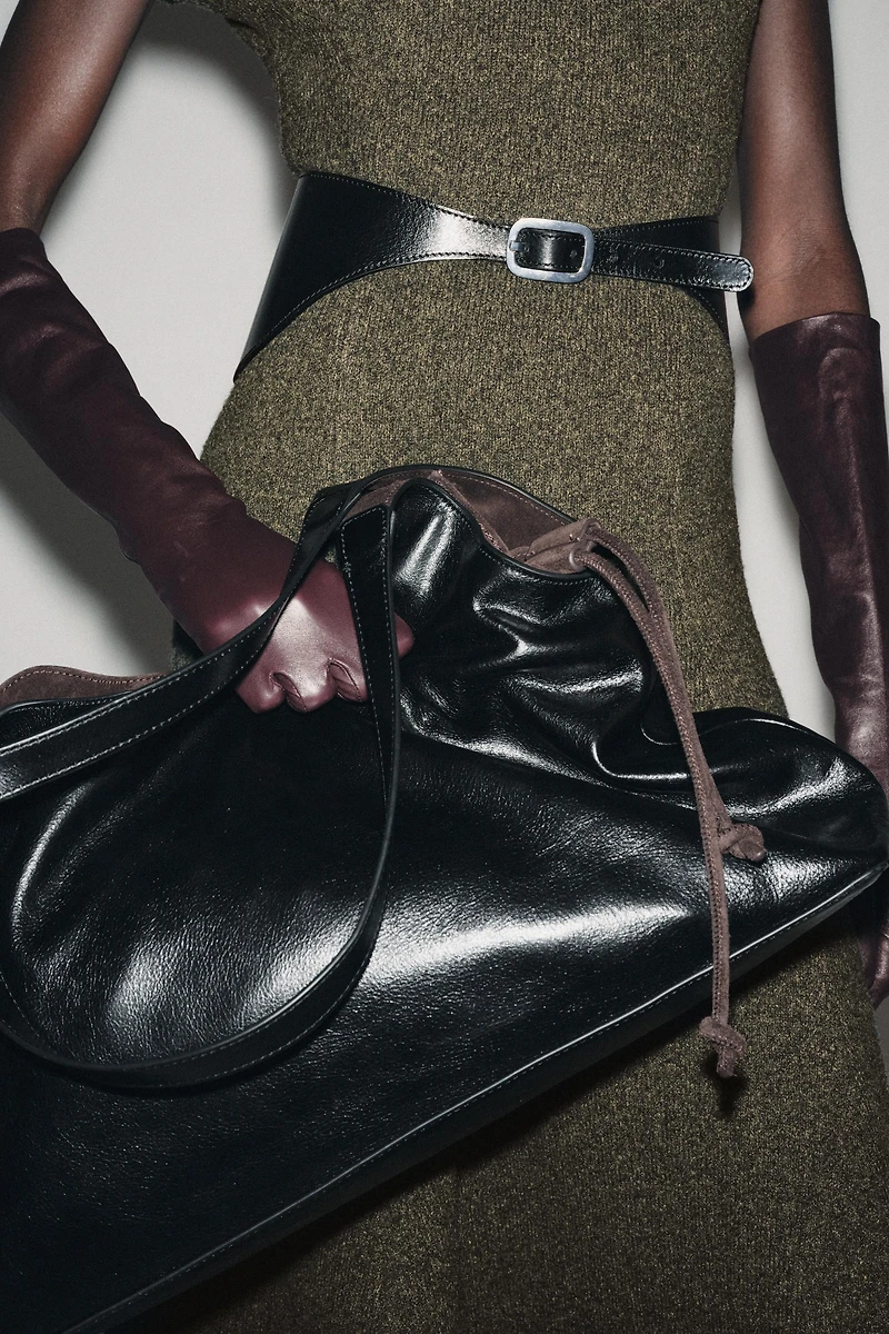 100% LEATHER SASH BELT