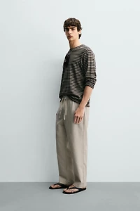 PANTALON STRUCTURÉ COUPE DÉCONTRACTÉE