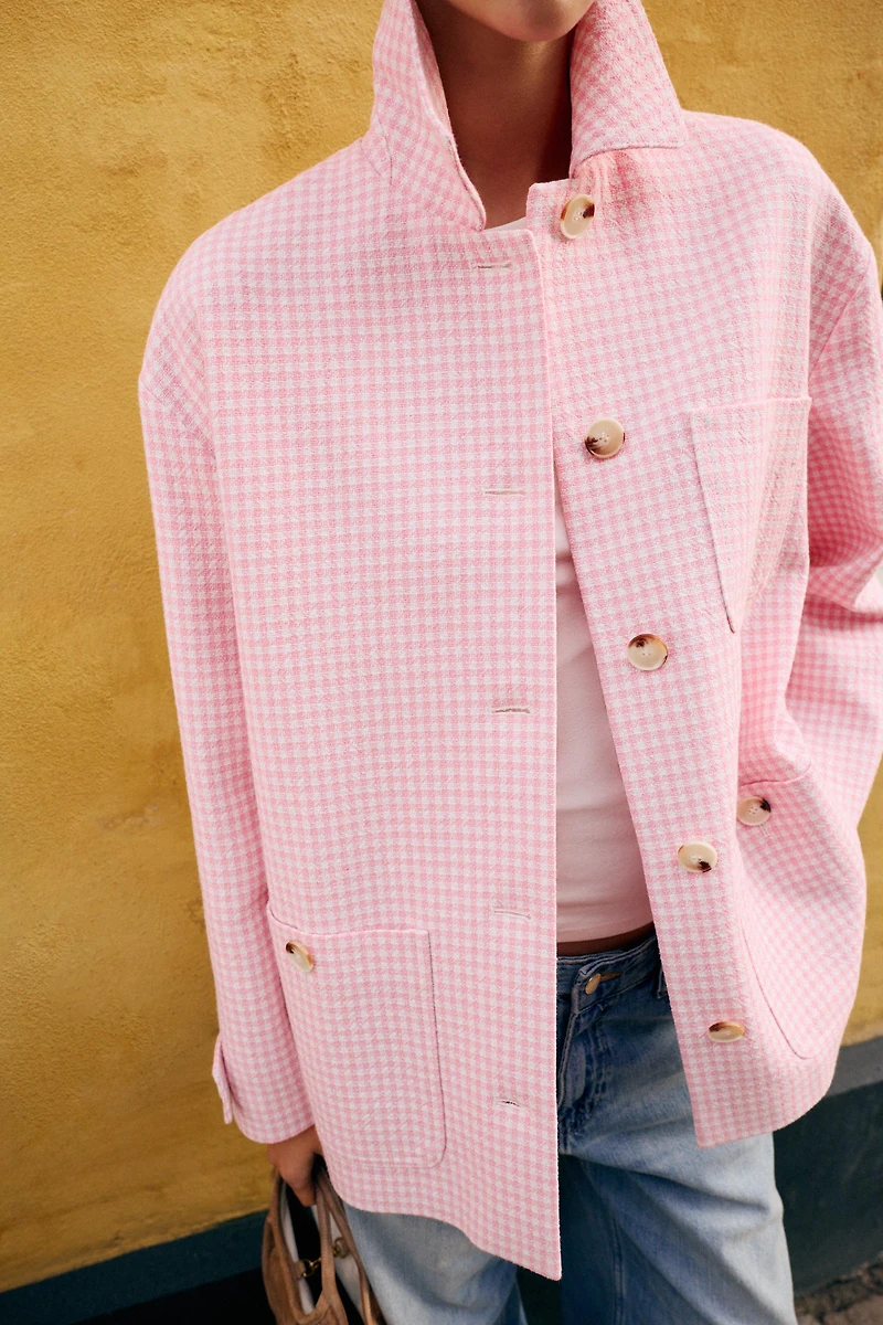 GINGHAM CHECK JACKET