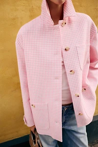 GINGHAM CHECK JACKET