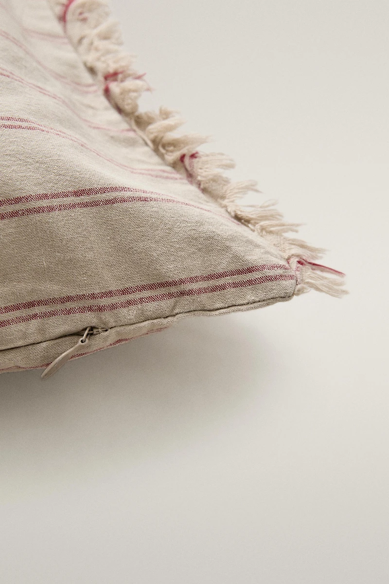 HOUSSE DE COUSSIN RAYURES