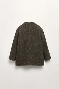 2-5 YEARS / WOOL BLEND MANDARIN COLLAR COAT LIMITED EDITION