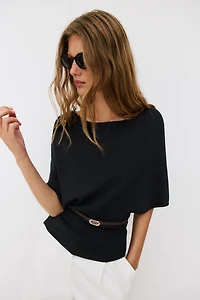 BELTED KNIT JUMPER