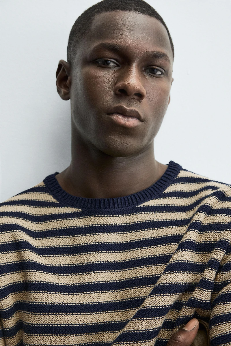 STRIPED JACQUARD SWEATER