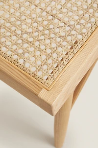 BANC BOIS ET ROTIN