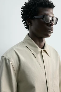 REGULAR FIT POPLIN OVERSHIRT