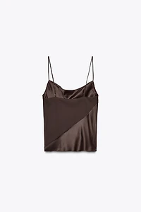 SATIN TRIM CAMISOLE TOP