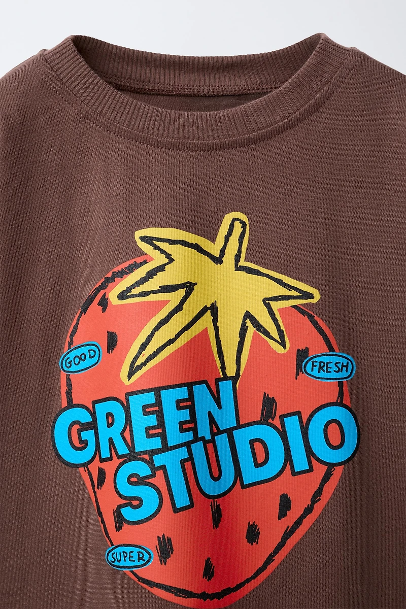 T-SHIRT À IMPRIMÉ FRAISE