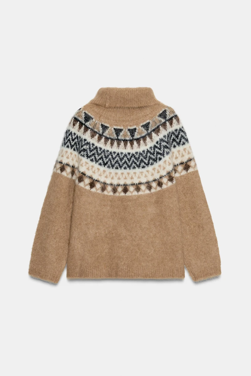ALPACA JACQUARD JUMPER