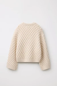 LIMITED EDITION WOOL CABLE KNIT JUMPER