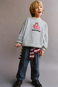 PANTALON BALLON EN VELOURS CÔTELÉ ÉPAIS