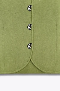 PLAIN KNIT CORSET TOP