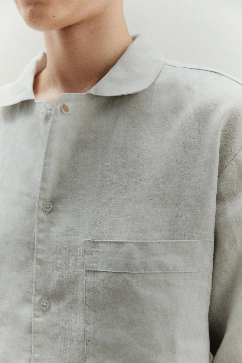 LINEN SHIRT WITH POCKET