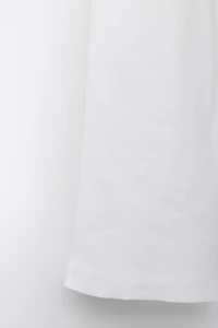 100% LINEN WIDE LEG WRAP WAIST PANTS