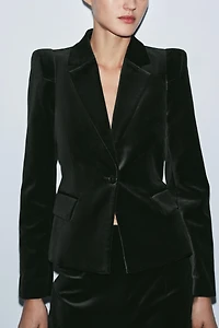 TAILORED VELVET BLAZER ZW COLLECTION