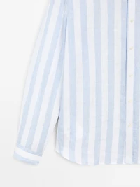 Regular fit wide stripe shirt