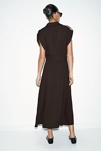 BELTED MIDI DRESS