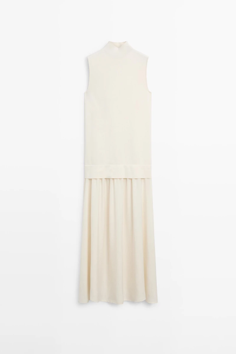 Matching knit midi dress