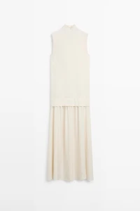 Matching knit midi dress