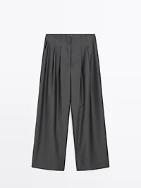 100% wool darted trousers - STUDIO