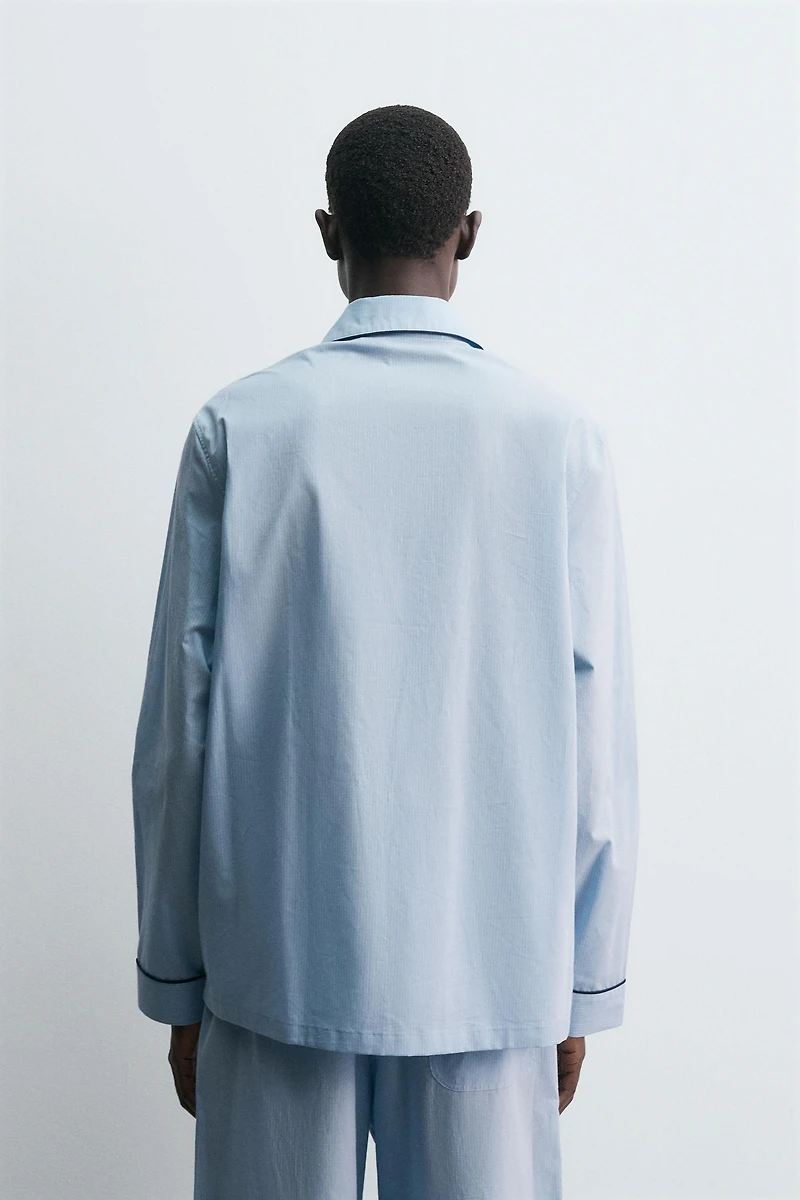 CHEMISE POLO PYJAMA JACQUARD