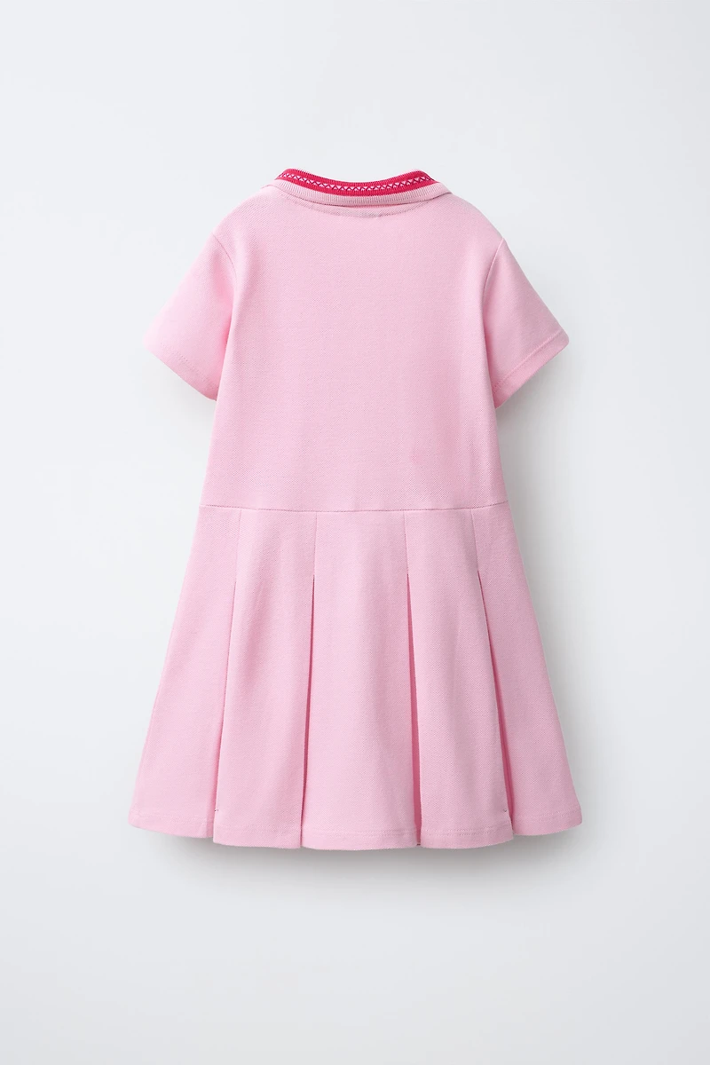 PIQUÉ POLO COLLAR DRESS