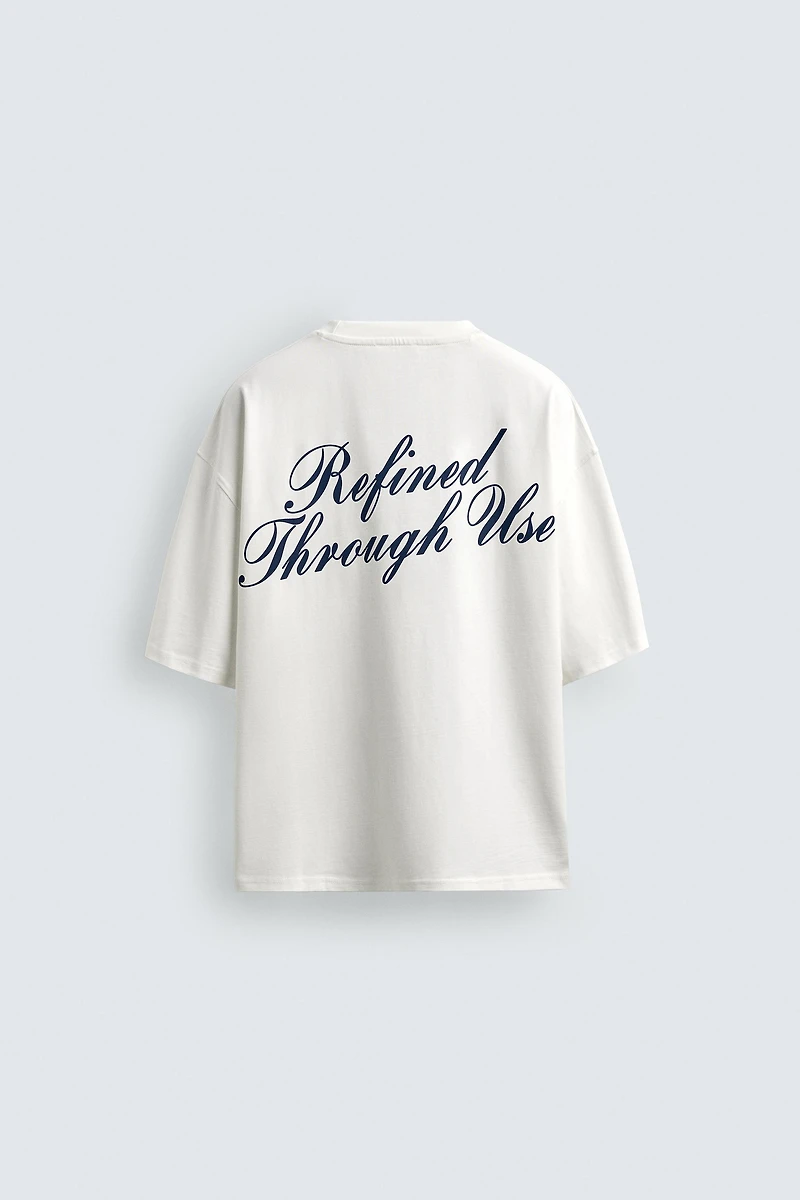 RELAXED FIT TEXT PRINT T-SHIRT
