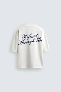 RELAXED FIT TEXT PRINT T-SHIRT
