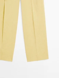Suit trousers with dart detail