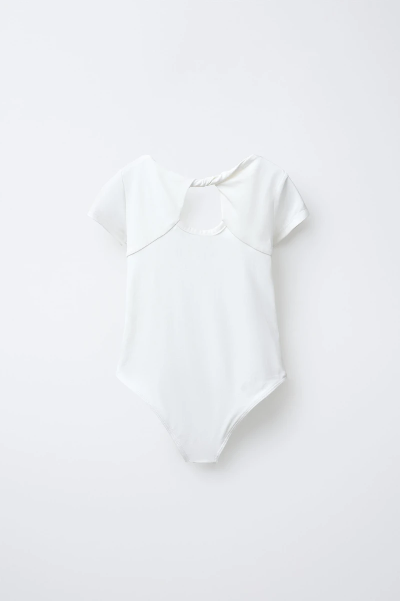 POLYAMIDE KNOTTED CUT OUT BODYSUIT