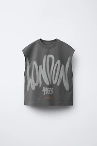 T-SHIRT À IMPRIMÉ GRAFFITI