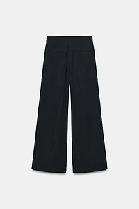 PANTALON À PLIS RAYURES