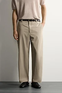 RELAXED FIT DARTED PANTS