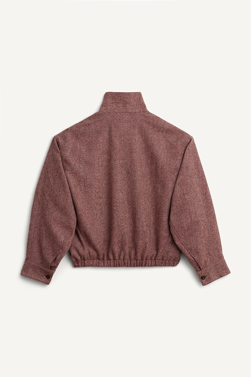 BLOUSON À CHEVRONS EN LAINE ÉDITION LIMITÉE