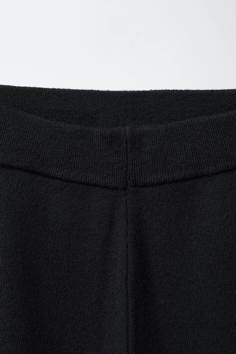 WIDE LEG KNIT PANTS