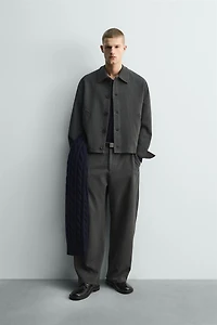 TEXTURED OVERSHIRT