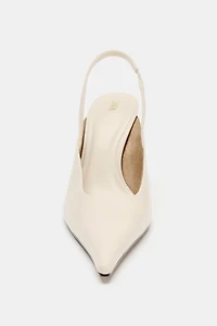 METALLIC SLINGBACK HEELS