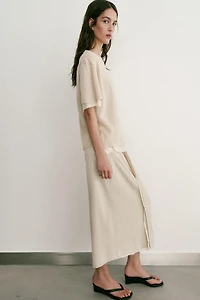 COMBINATION KNIT TOP