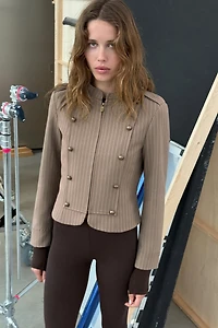 STRIPED TAILORED BLAZER