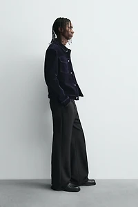 FLOCKED VELVET JACKET