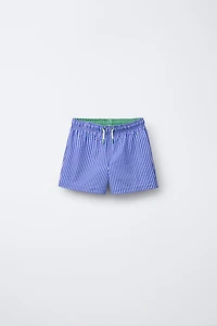 6-14 YEARS/ SEERSUCKER SWIM SHORTS
