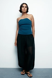STRAPLESS TOP