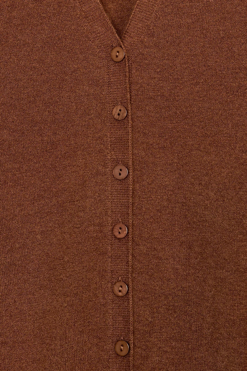 100% EXTRA SOFT WOOL CARDIGAN