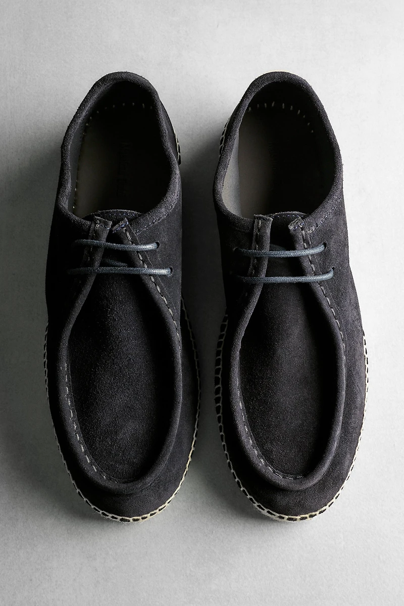 Chaussure jute ganse croûte de cuir