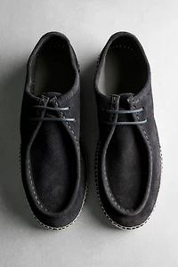 Chaussure jute ganse croûte de cuir